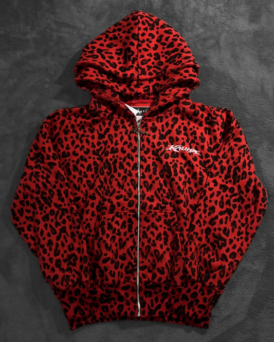 KAUHA Leopard Tracksuit – Red